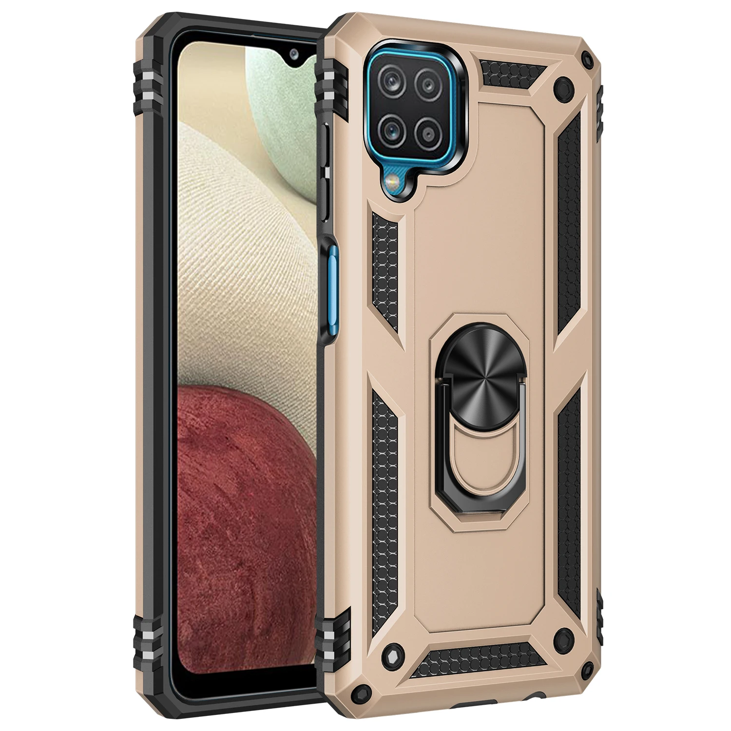 Ultimate Military-Grade Shockproof Phone Case with Magnetic Ring & Metal Back Cover