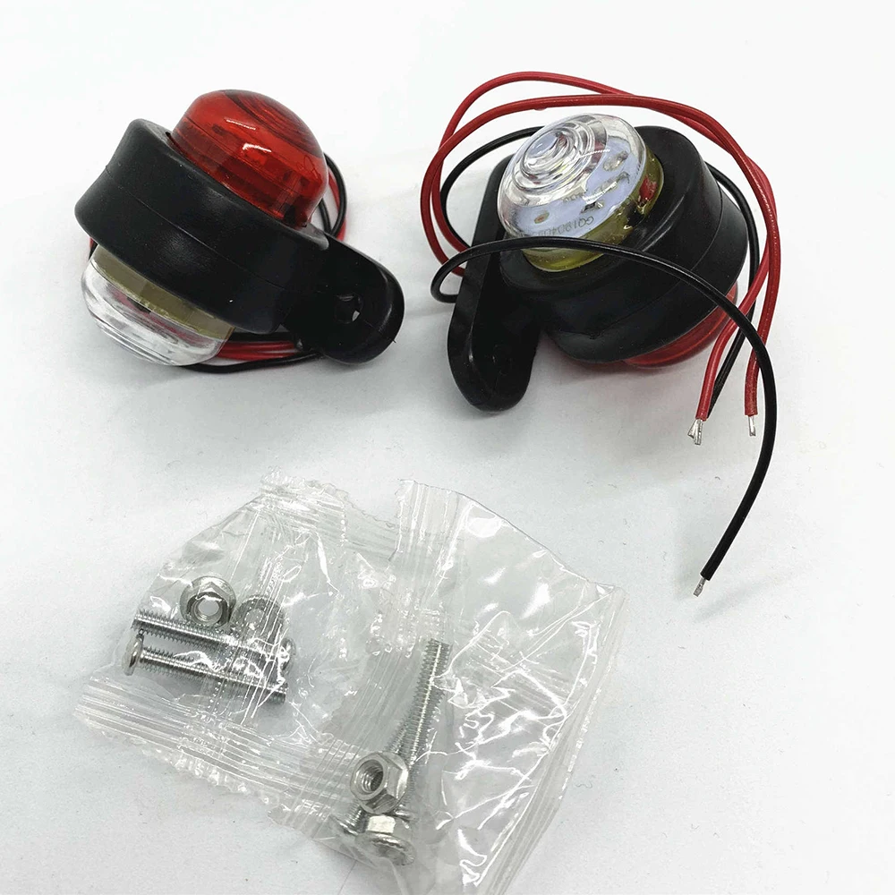 Комплект из 2 предметов, 10 V-30 V Светодиодный Маркер светильник грузовики светодиодный бортовой светильник грузовик габаритный автомобильный фонарь пикап сигнальный светильник Предупреждение светильник грузовик боковой светильник