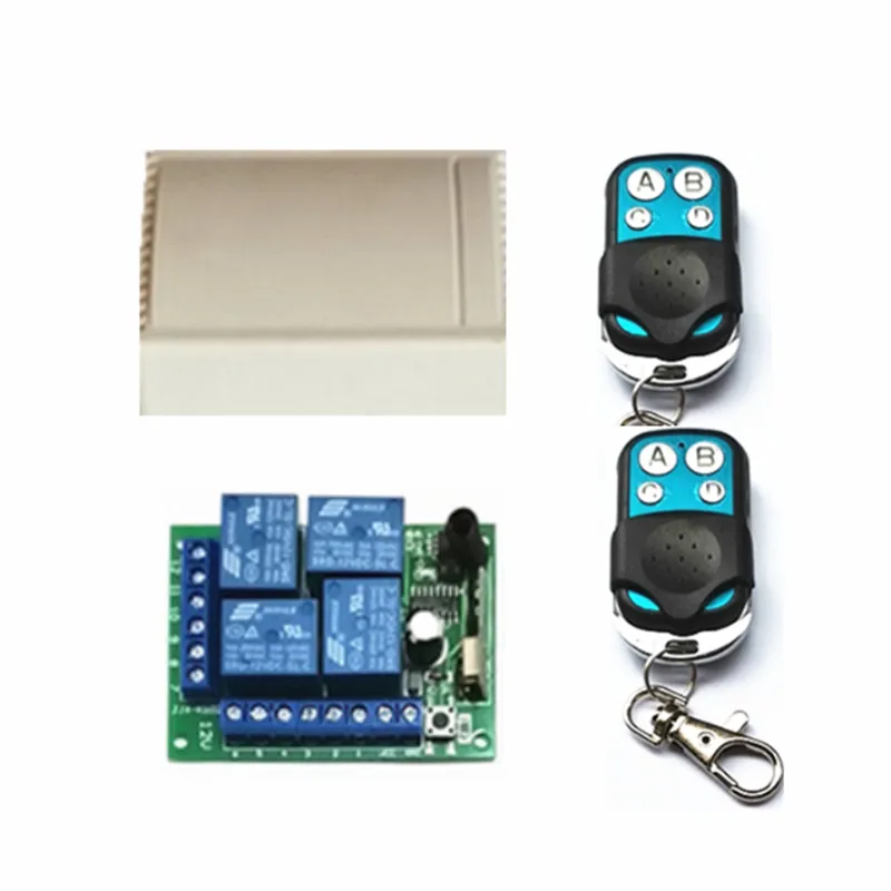 433 МГц Универсальный беспроводной пульт дистанционного управления DC 12 В 4CH