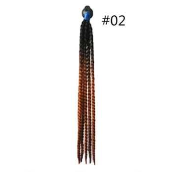

Women Punk Style Gradient Braids Wig Decoration DIY For Motorcycle Helmet