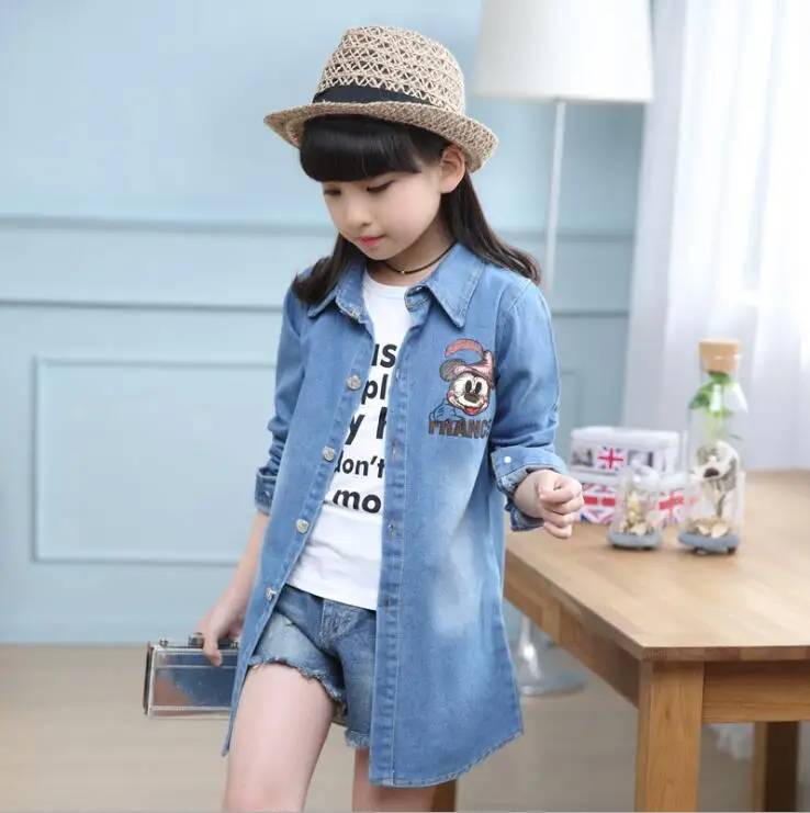 Новинка весны и осени 2009 Girls'Baby платье для девочек из мультфильма Kitty Cat однобортное пальто и отложным воротником для мальчиков, Windswear джинсовое пальто