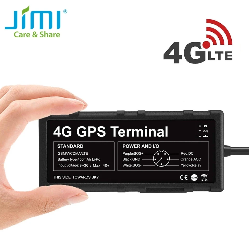 US $72.78 Jimi 4g Gps Tracker Gv40 Wifi Hotspot Driving Behavior Waterproof Lte