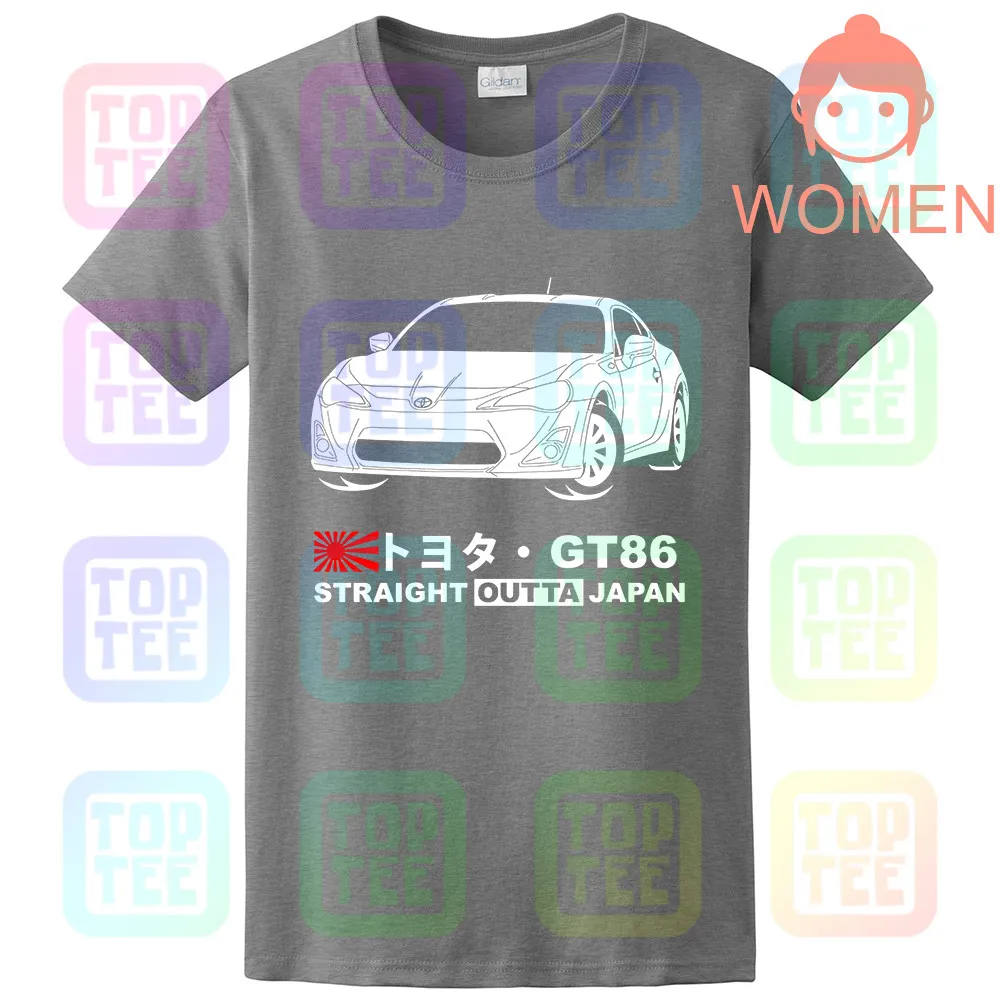 Women Grey Футболка GT-shirt Toyota GT 86 ZN6 '12-'16 - Цвет: Women Grey