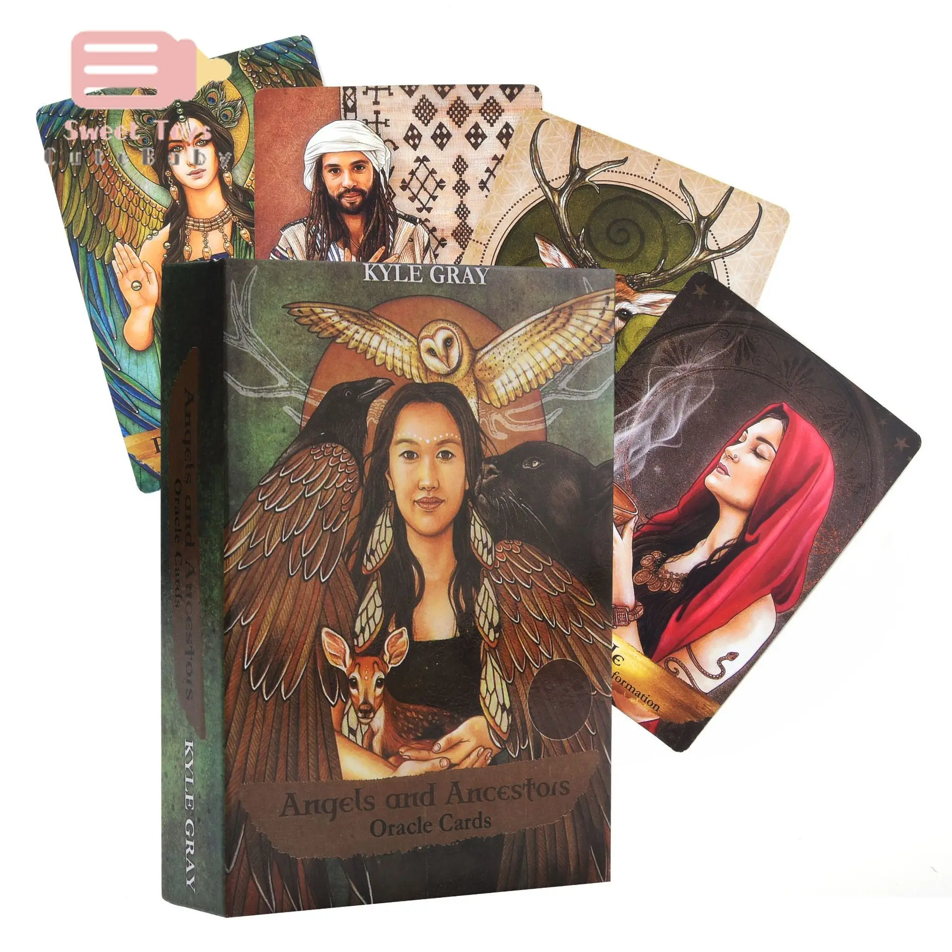 

NEW 55 Cards Oracle Cards Sheets Angels And Ancestors Oracle Card Board Game For Party Games Playing Cards Entertainment