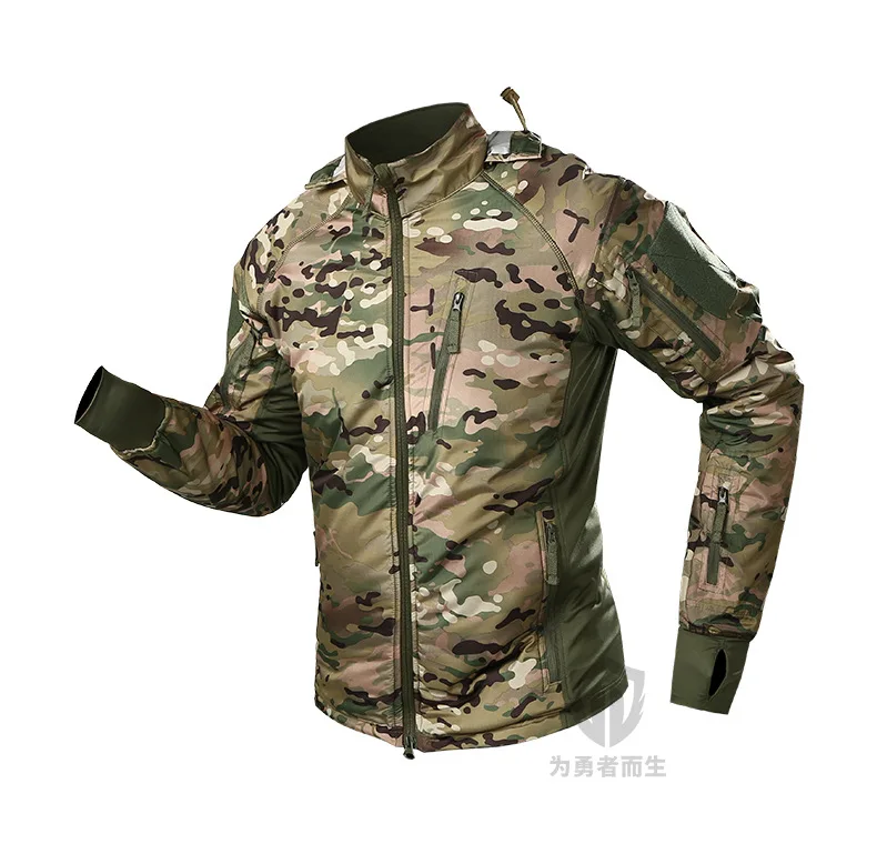 Rode New Style Outdoor Waterproof plus Velvet Ultra-Light Warm Cold Protective Clothing Mountain Climbing Riding Coat Camou