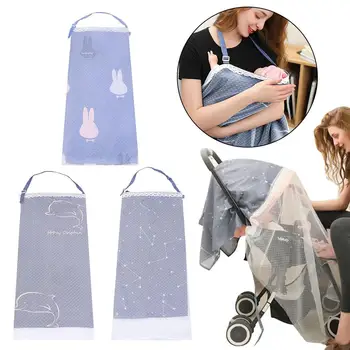 

Breastfeeding Cover Baby Infant Breathable Cotton Nursing Feeding Cover Privacy Cape Apron Baby Car Seat Cover Muslin Clothes