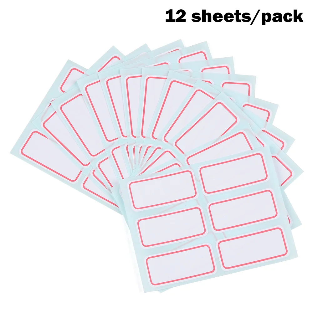 5 листов белые А4 адресные этикетки самоклеящаяся клейкая посылка этикетка для струйных/лазерных принтеров разделяющая бумага офисные принадлежности - Цвет: 12  sheet