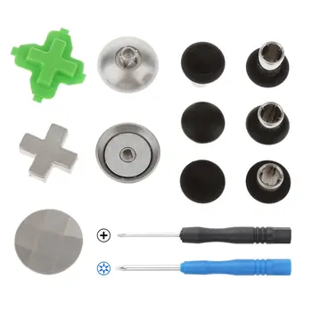 

11P Replacement Swap Thumb Grips Analog Stick D-Pad & Bumper Trigger Button For XBOX ONE Elite PS4 Switch Pro Controller Gamepad
