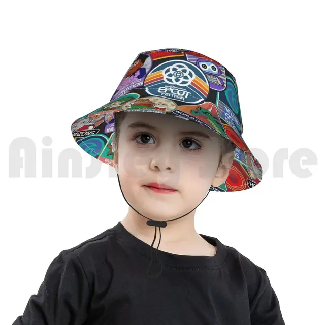 Epcot Center Badges Sun Hat Foldable Uv 