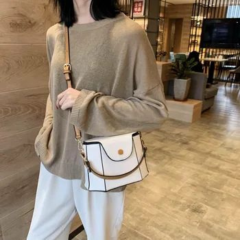 

2020 New Style of Fashion Texture Bucket Bag Chic Messenger Party Women's Bags