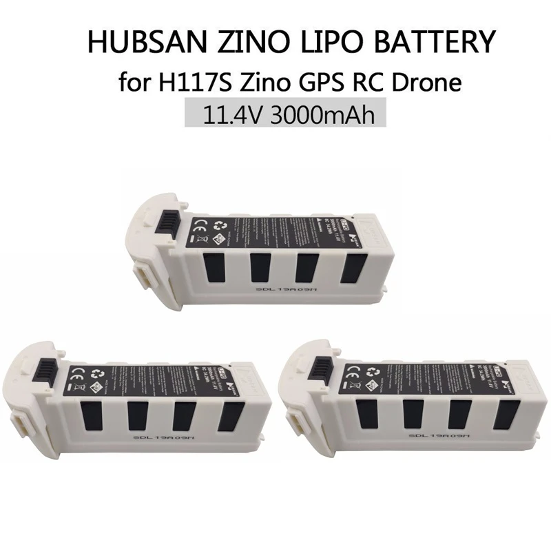 

For Hubsan H117S Zino GPS RC Drone Quadcopter Spare Part 11.4V 3000mAh Intelligent Flight Battery For RC FPV Racing Camera Drone