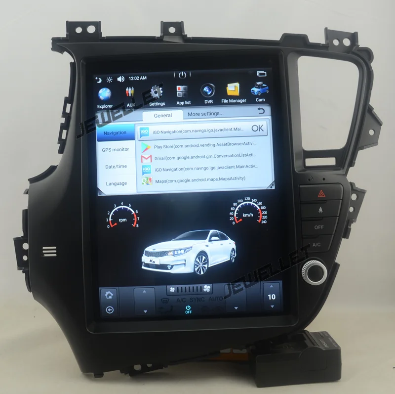 12," tesla стиль вертикальный экран android 9,0 шесть ядер автомобиля gps Радио Навигация для Kia K5 Optima 2011-2013