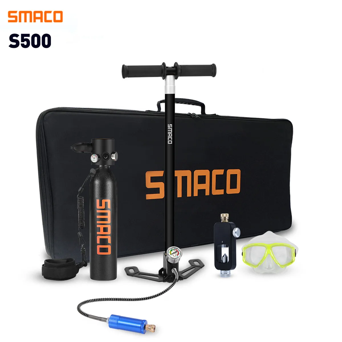 Резервуар для подводного плавания SMACO S500 700 мл мини резервуар ныряния с