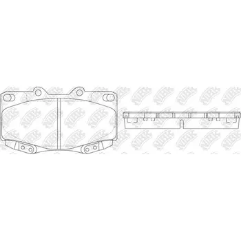

Brake pads TOYOTA HILUX III 05-front NIBK PN1830