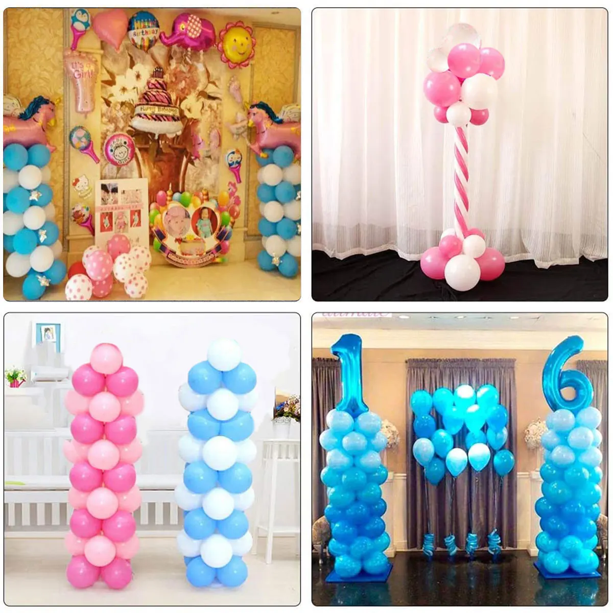 Kit De Soporte Para Globos, Soporte De Columna De Globos Que