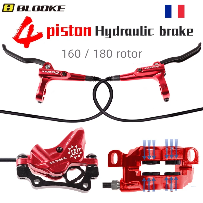 BLOOKE 4 поршневые гидравлические дисковые тормоза 160mm 180mm масляная ручка роторный