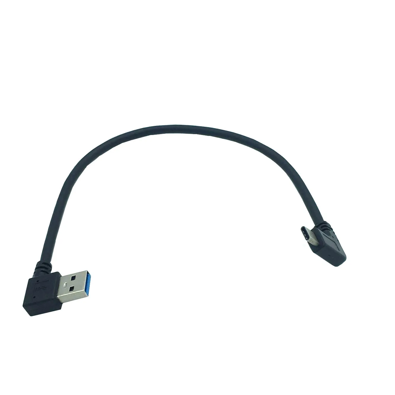 90 градусов левый угол USB 3,0(type-A) Мужской to90 градусов левый угол USB3.1(type-C) Мужской USB кабель для синхронизации данных и зарядки(Bla