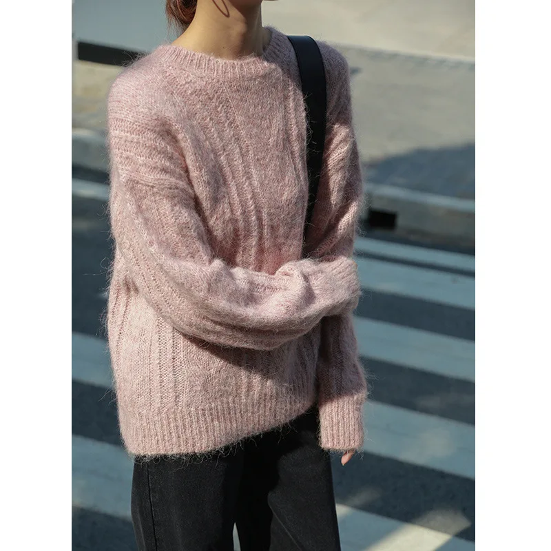 Vadiming vrouwen Trui 2019 Koreaanse Versie van De Ronde Hals Wollen Blend Trui vrouwen Winter Losse Lui Wind ins Sweater7383 Vadiming vrouwen Trui 2019 Koreaanse Versie van De Ronde Hals Wollen Blend Trui vrouwen Winter Losse Lui Wind ins Sweater7383