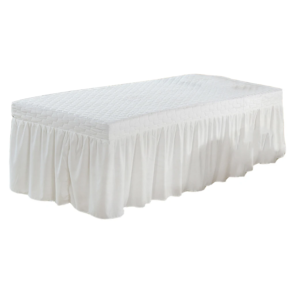 190x70cm Microfiber Cosmetic Mattress Valance Sheet Massage Table Skirt European Style for Cosmetic Beauty Salon Hotel Hospital