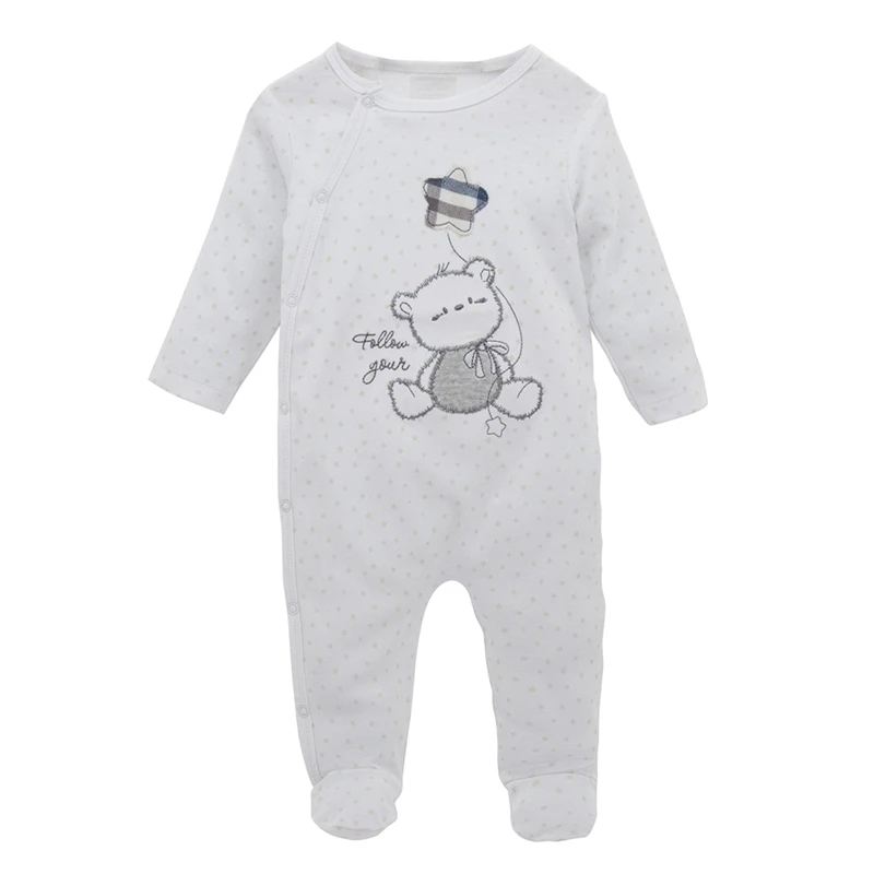 Honeyzone/5 шт.; Детский комбинезон с длинными рукавами для новорожденных; Bebe; комбинезон для мальчиков; хлопок; одежда с животными для маленьких девочек; одежда на осень и весну
