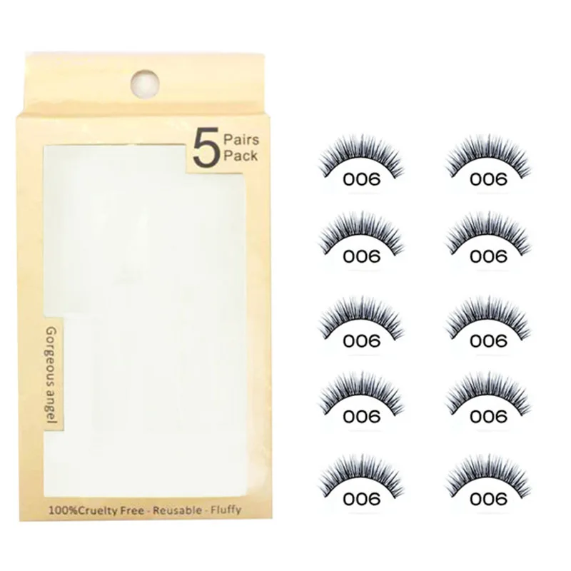 

5 Pairs Handmade Mink Eyelashes Makeup 3D Lashes 25mm Natural False Long Fake Lashes Dramatic Wispy Thick Fluffy Lash Make Up