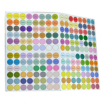 

13mm 192pcs Essential Oil Bottles Cap Lid Labels Round Circle Stickers Colorful for Oils Travel Accessories
