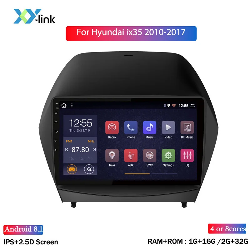 Автомагнитола 2 Din на Android 9 0 для HYUNDAI IX35 2010-2017 мультимедийный Dvd-плеер с