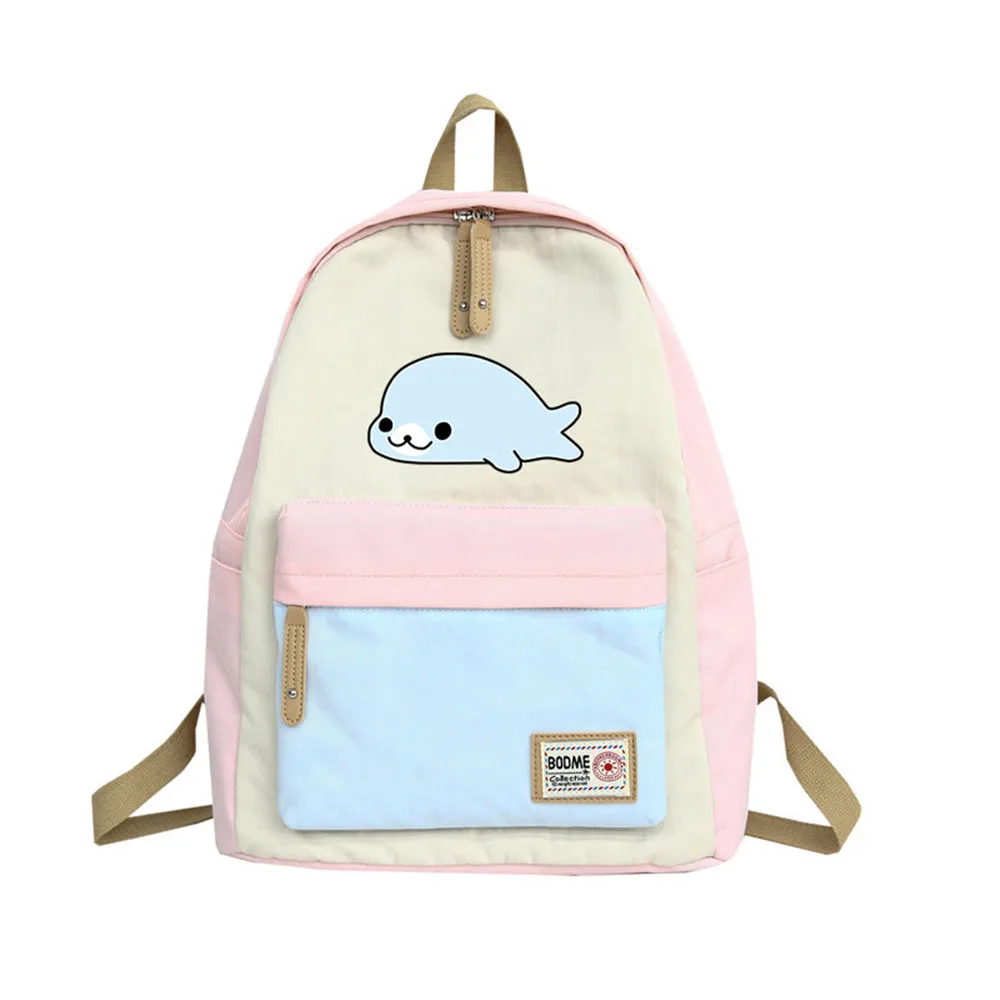 Dolphins Whales Women Backpack Cute Cartoon School bag For Girls Fashion Rucksack Backpacks