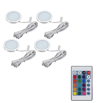 

Remote control RGB Decoration Dome lamp LED Spot Cabin Ceiling light 4pc Kit for Camper Van Caravan Motorhome