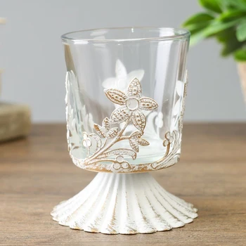 

Metal candlestick 1 candle "Flower" golden patina 10.8x8.8x8.8 cm 3724101