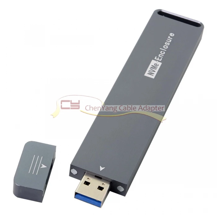 USB 3,0 к NVME M-key M.2 NGFF SSD Внешний PCBA адаптер конвейера RTL9210 чипсет с Чехол