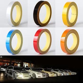

Night Car Warning Reflective Tape 1cm*5meter Automotive Body Motorcycle Decoration Reflective Strips