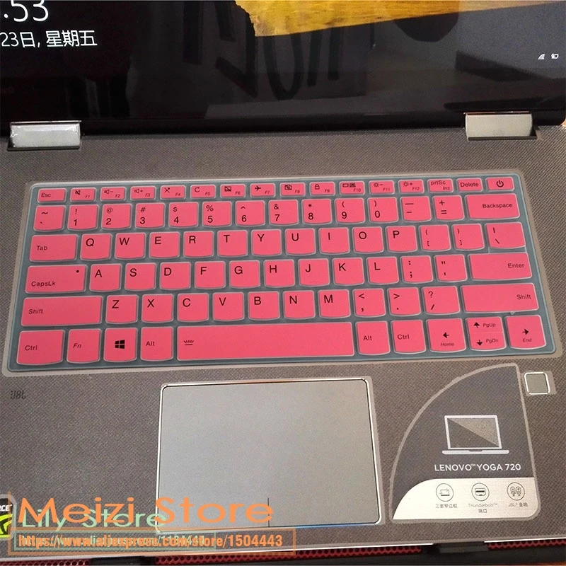 Клавиатура ноутбука кожного покрова для lenovo Ideapad 340s-14iwl 340s C340-14iwl C340 c340-14api c340-14iml S340-14iwl 14api 14 дюймов - Цвет: pink