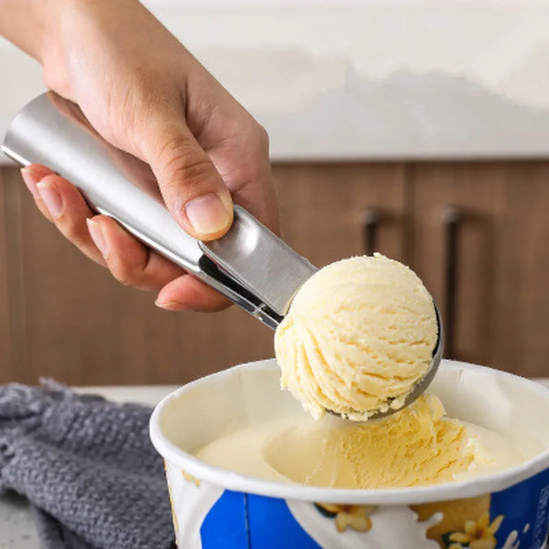 Stainless Steel Dough Kitchen Cookies Food Portioner Cutter Ice Ball Spoon  Mash Ice Cream Scoop – the best products in the Joom Geek online store