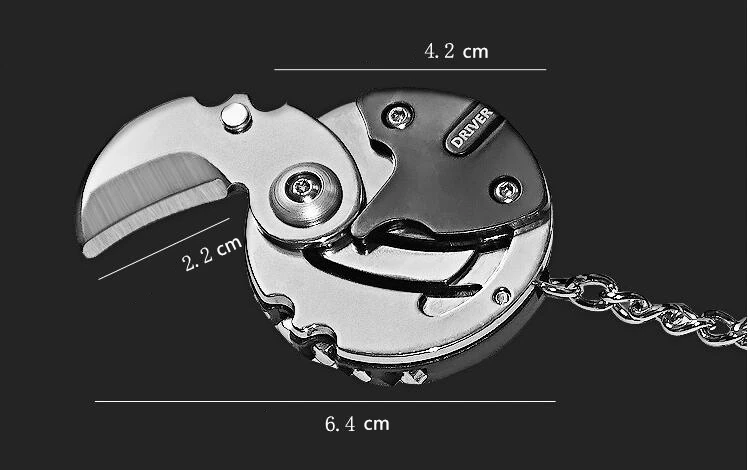 Открытый Мультитул мини складной нож с отверткой портативный Монетный нож брелок EDC нож охотничий походный инструмент для выживания