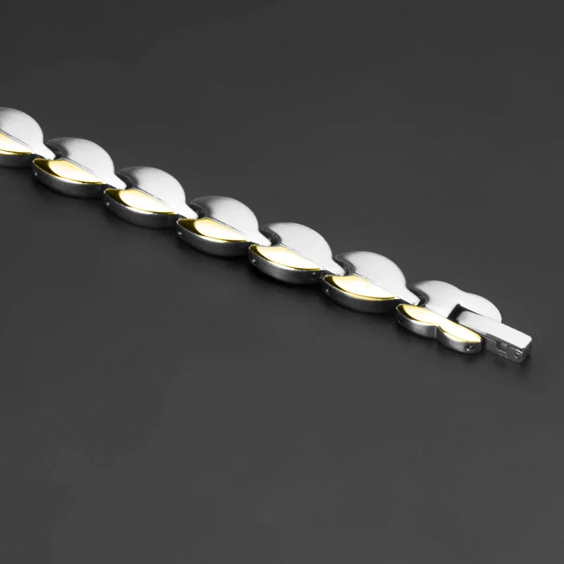 38 Women Energy Magnetic Therapy Bracelet 316L Stainless Steel Elegant Jewelry and Biomagnetic Carpal Tunnel Relief Bracelet
