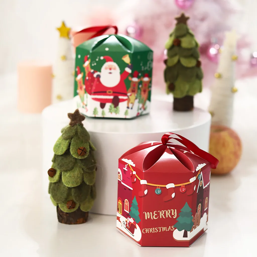 High Quality 18pcs Box Paper Christmas Eve Safe Fruit Box Christmas Apple Gift Box New