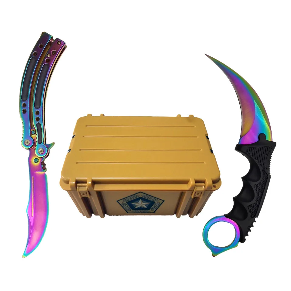 Swayboo Csgo набор игровых ножей Karambit + нож для тренера нейлоновая сумка отвертка