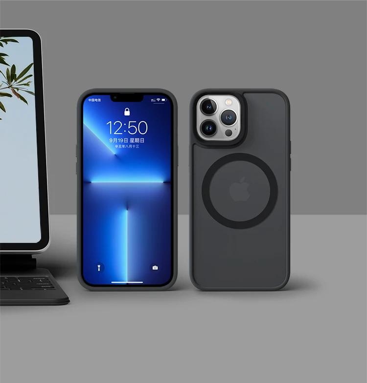 iphone 13 phone case Magnetic Case For iPhone 13 12 Pro Max Mini Magsafing Magnet Cover Wireless Charging Shockproof Protection PC TPU Matte Fundas clear case iphone 13