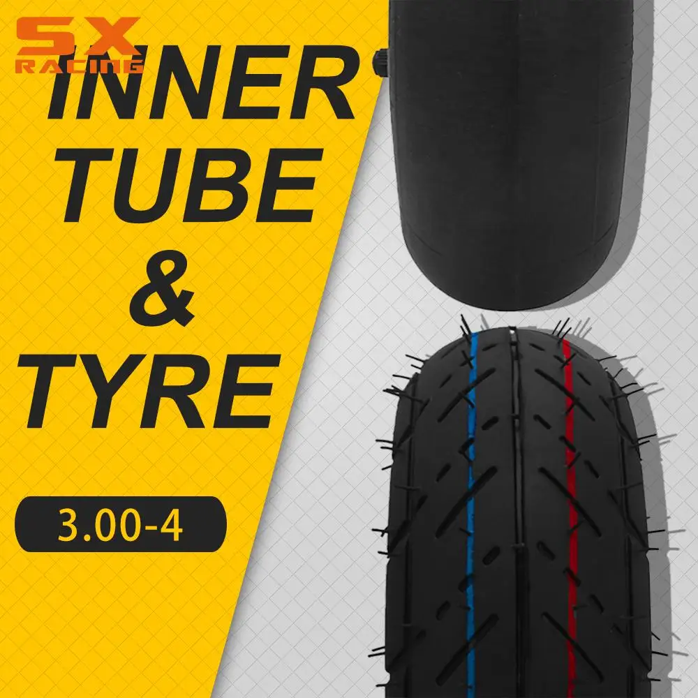 Motorcycle 10 x 2.5 10x2 4.10/3.50-4 3.00-4 Inch Inner Outer Tire Tyres Tube For ATV Electric Gas Scooter Wheel Wheelchair Moped