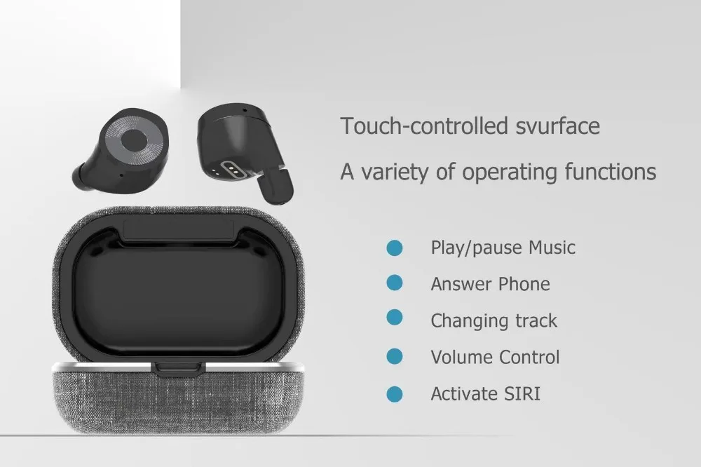 10 TWS Bluetooth наушники HD стерео Беспроводная гарнитура с шумоподавлением Игровые наушники ткацкие материалы отпечаток пальца сенсорный