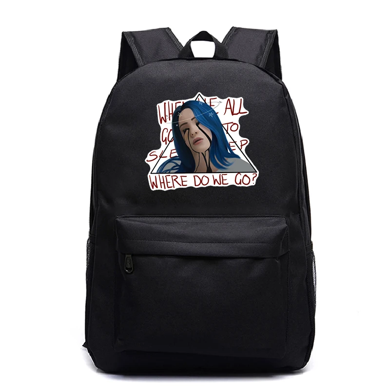 Billie Eilish сумка рюкзак для студентов красивый узор школьные сумки Повседневный рюкзак модные сумки