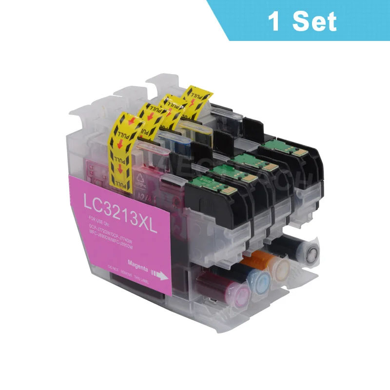 1 Sets Aecteach LC-3213 чернильный картридж LC 3213 XL совместимый для Brother DCP-J772DW DCP-J774DW MFC-J890DW MFC-J895DW принтер - Цвет: 1 Sets