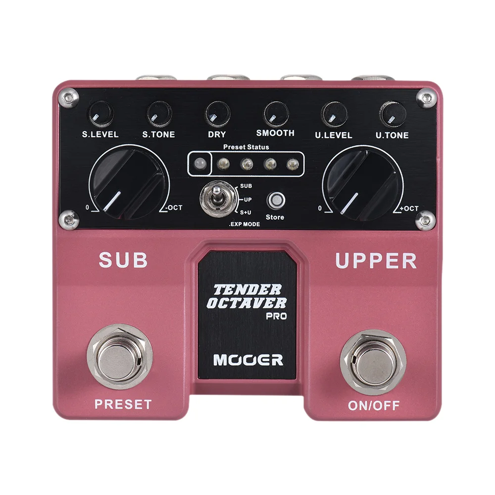 MOOER TENDER OCTAVER Pro Октава гитары педаль эффектов Sub& верхние октавы 4 пользователя пресеты с двойными Footswitches