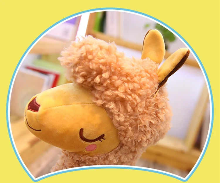 kawaii camel doll cartoon alpaca plush toy sheep toys cute girl sleeping bed pillow 31inch 80cm DY50699 (6)