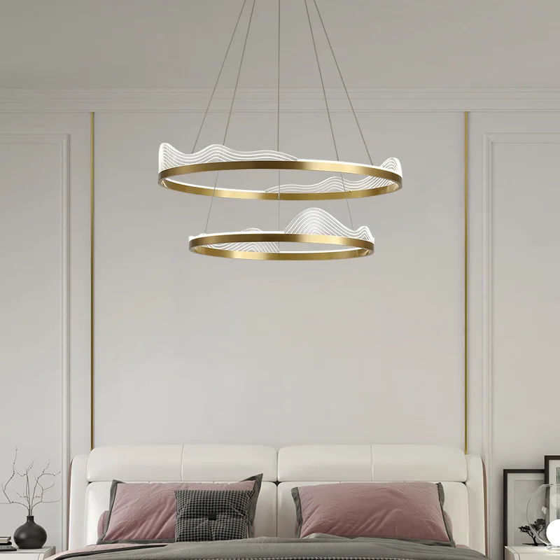 

LED living room chandelier simple modern atmosphere creative personality light luxury bedroom dining room lighting net red lamps