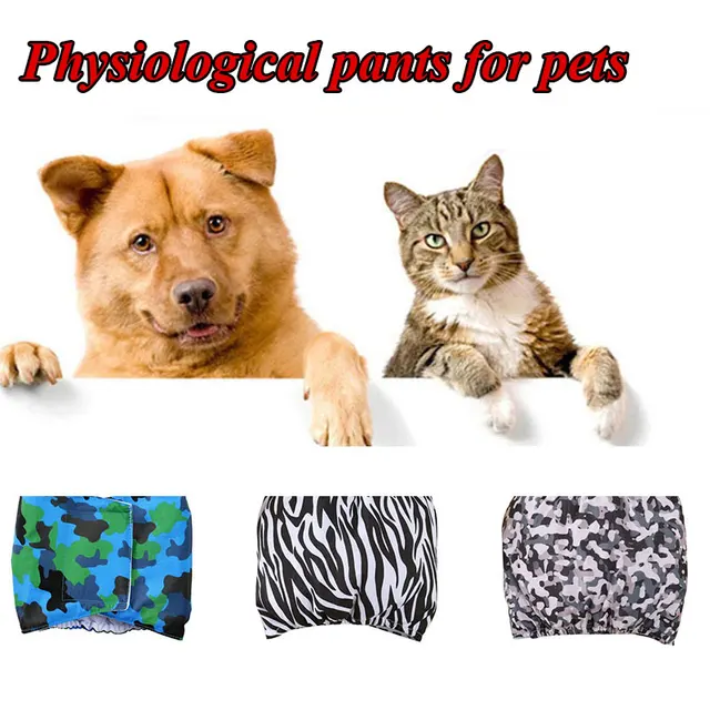 Camouflage Pet Dog Cloth Diaper Physiological Sanitary Dog Shorts Underwear Pant for Pet Dogs 2