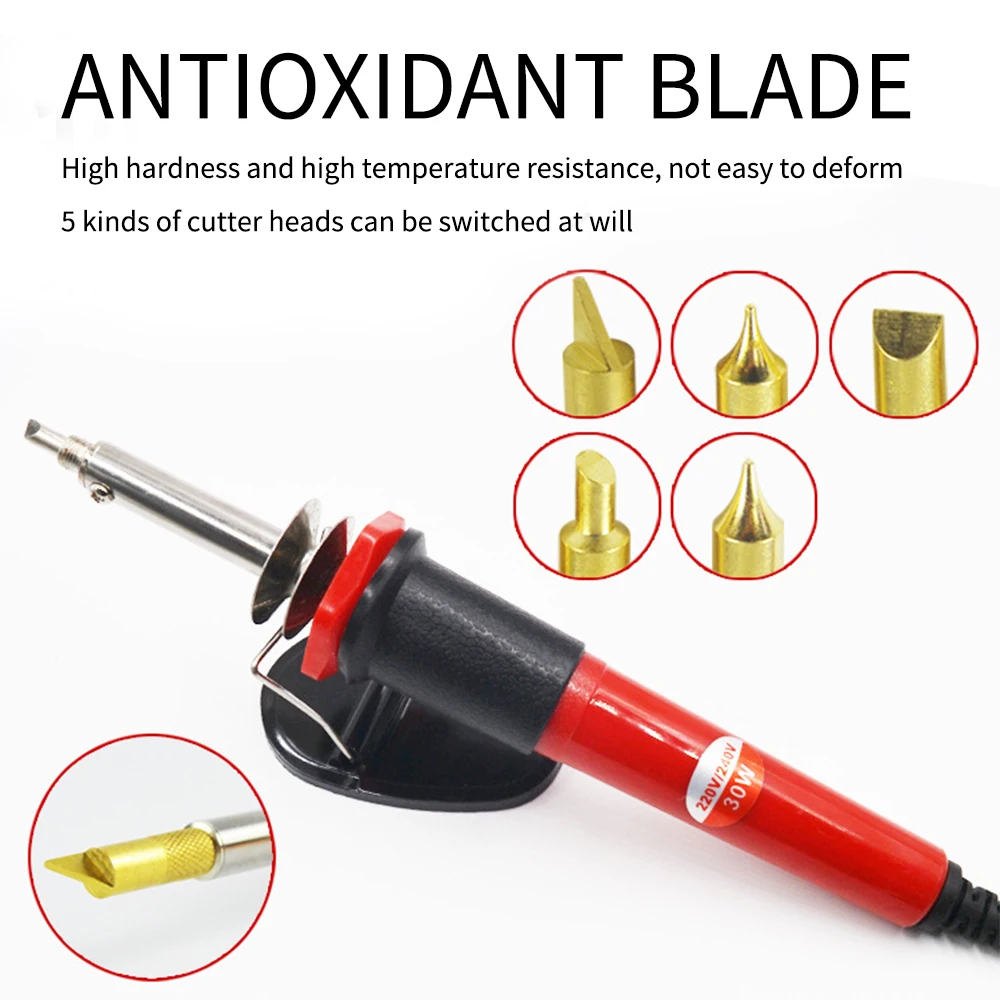 

Electric Soldering Iron Set 7 In 1 External Heat Set Gourd Engraving Iron Hot Stamping Electric Soldering Pen Tool Set