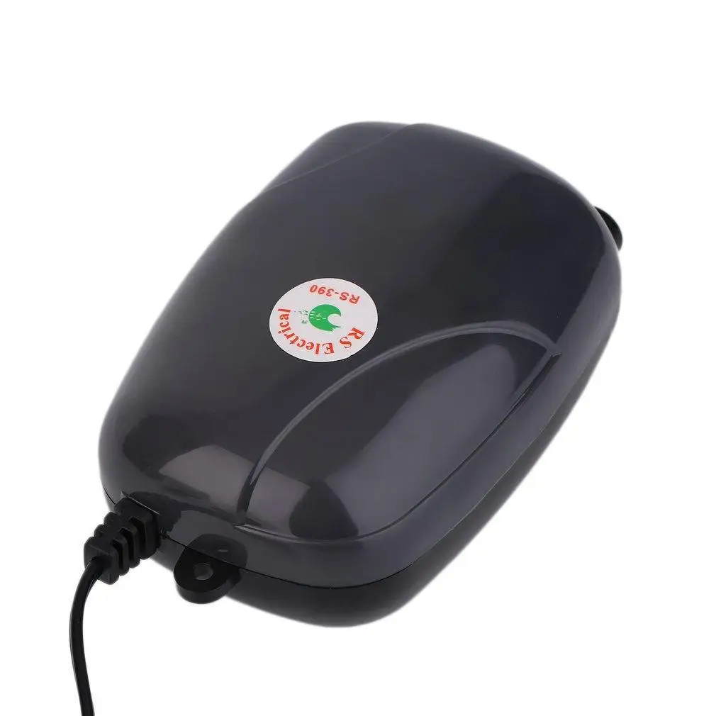 Два выхода воздушный насос 120 галл аквариум 48GPH 220V GS@ B