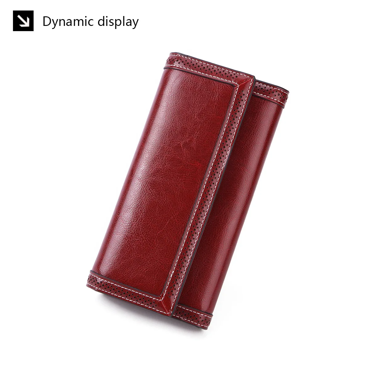 2022 Leather Women Wallets Name Engraving Genuine Leather Female Wallets Classic High Quality Fashion Photo Holder Women Purse